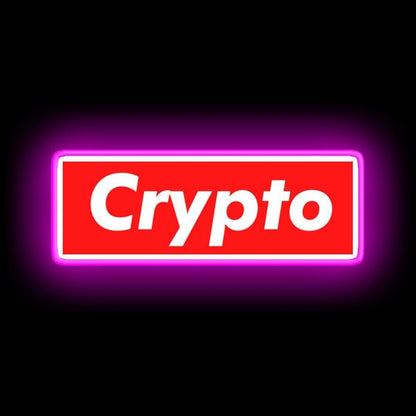 Crypto Neon Sign Bar Wall Decor - Shineneon