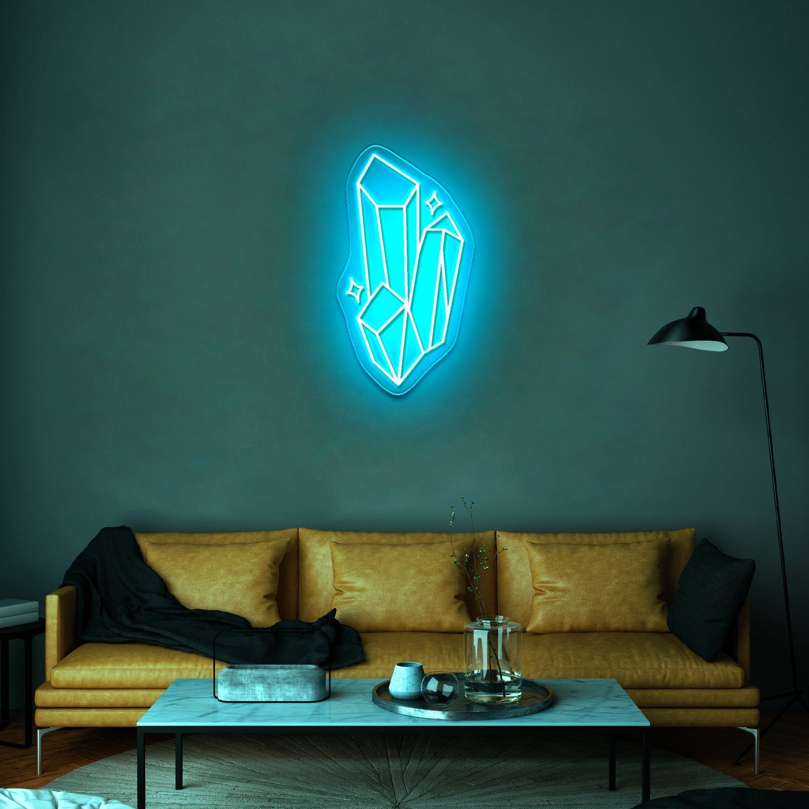 Crystal Neon Sign Green Led Light Signs - Shineneon