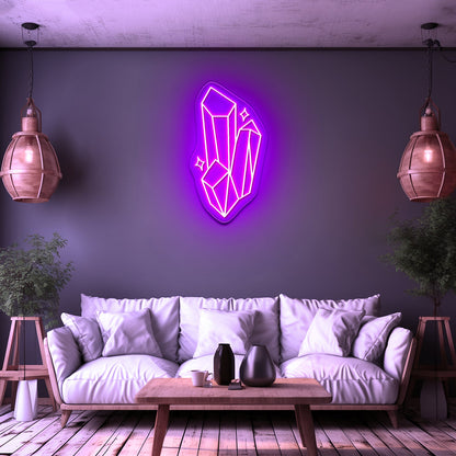 Crystal Neon Sign Green Led Light Signs - Shineneon
