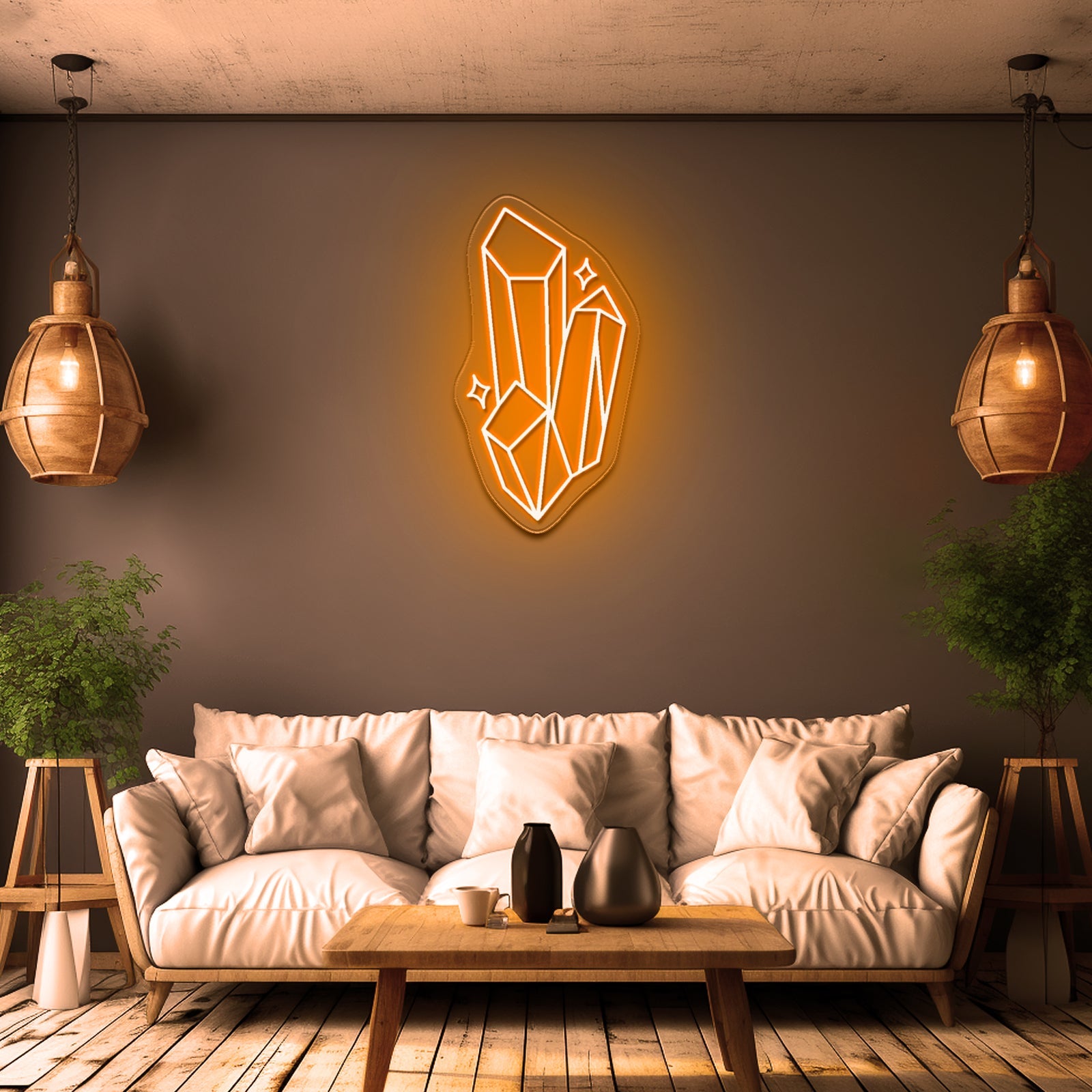 Crystal Neon Sign Green Led Light Signs - Shineneon