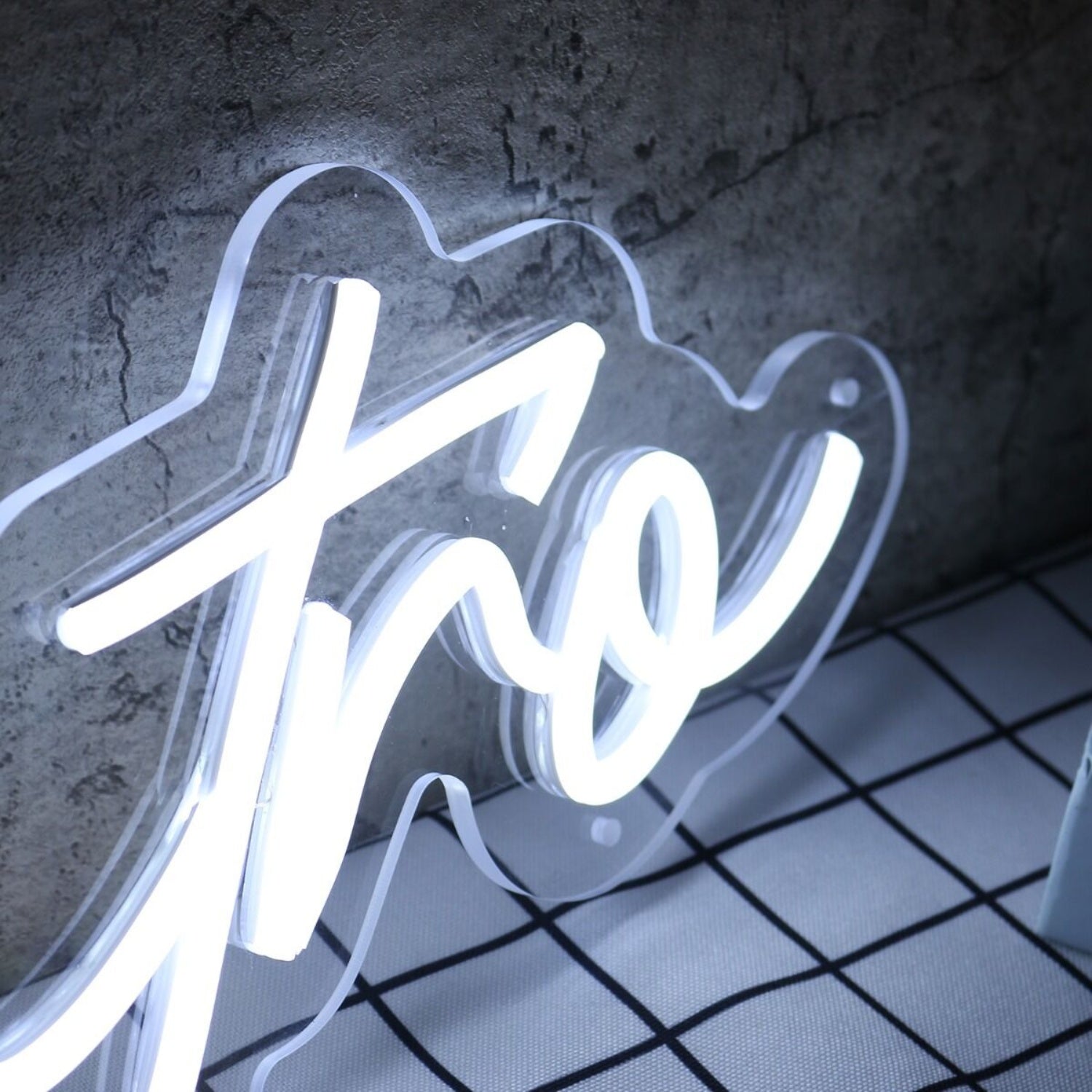 Cuatro White Led Neon Sign - Shineneon