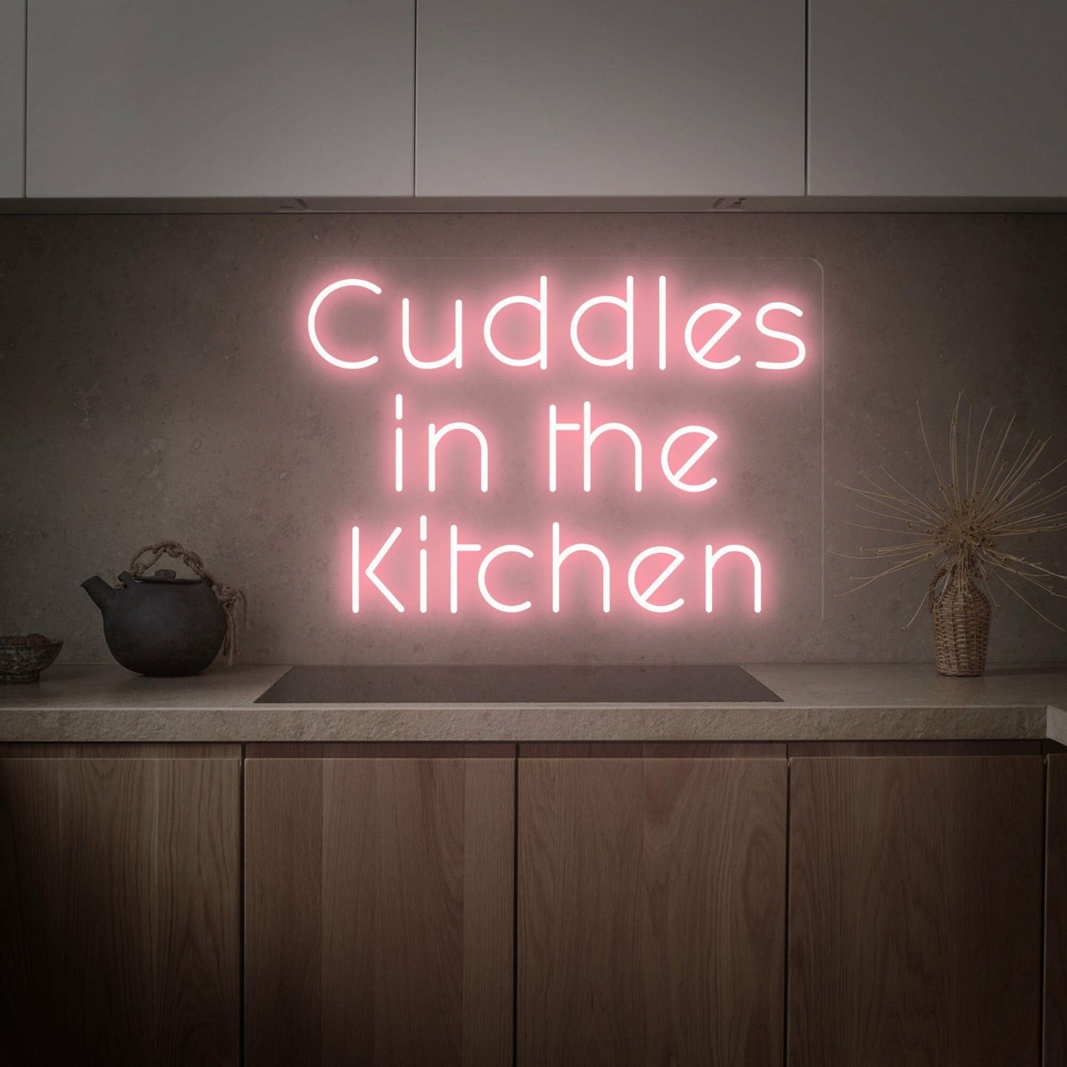 Cuddles In The Kitchen Led Neon Sign Kitchen Decoration - Shineneon