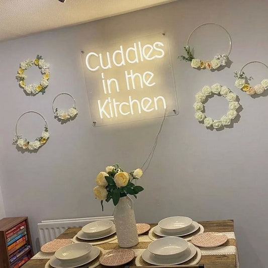 Cuddles In The Kitchen Led Sign Business Neon Signs