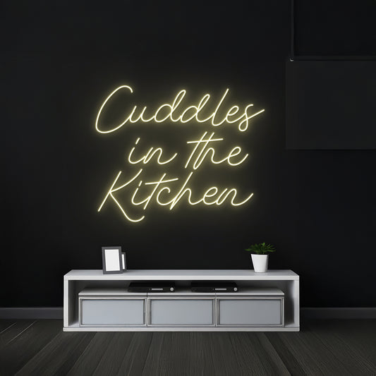 Cuddles In The Kitchen Neon Sign Club Led Decor