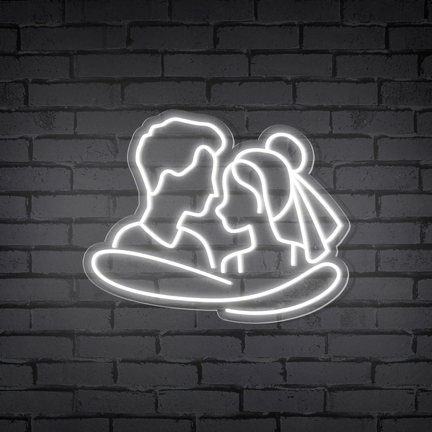 Cuddling Couple Shape Neon Sign | Shineneon