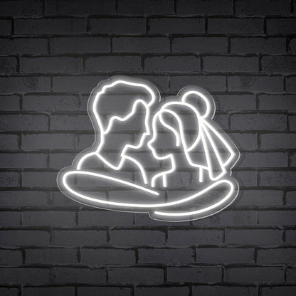Cuddling Couple Shape Neon Sign | Shineneon