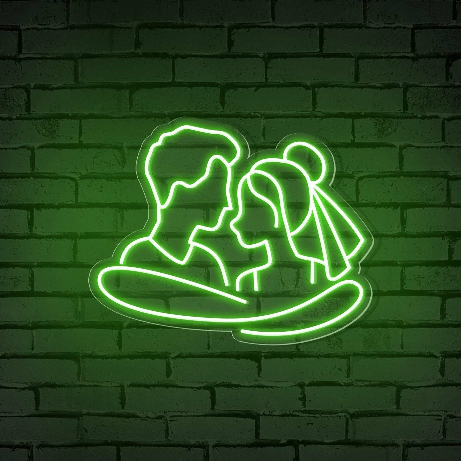 Cuddling Couple Shape Neon Sign | Shineneon