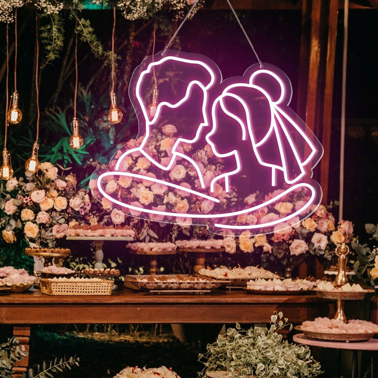 Cuddling Couple Shape Neon Sign | Shineneon