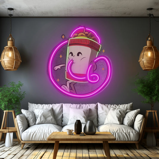 Cup Noodles Led Neon Sign Light Custom Led Signs