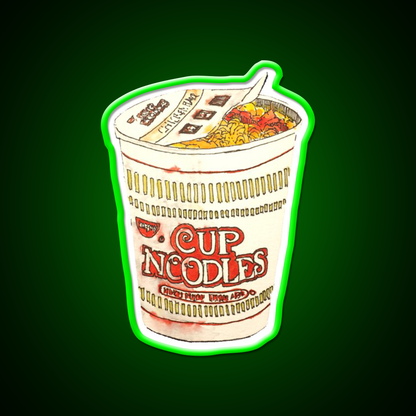 Cup O Noodle Fast Food Led Neon Sign For Burger Place Rgb Color