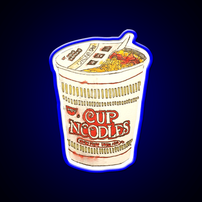 Cup O Noodle Fast Food Led Neon Sign For Burger Place Rgb Color - Shineneon