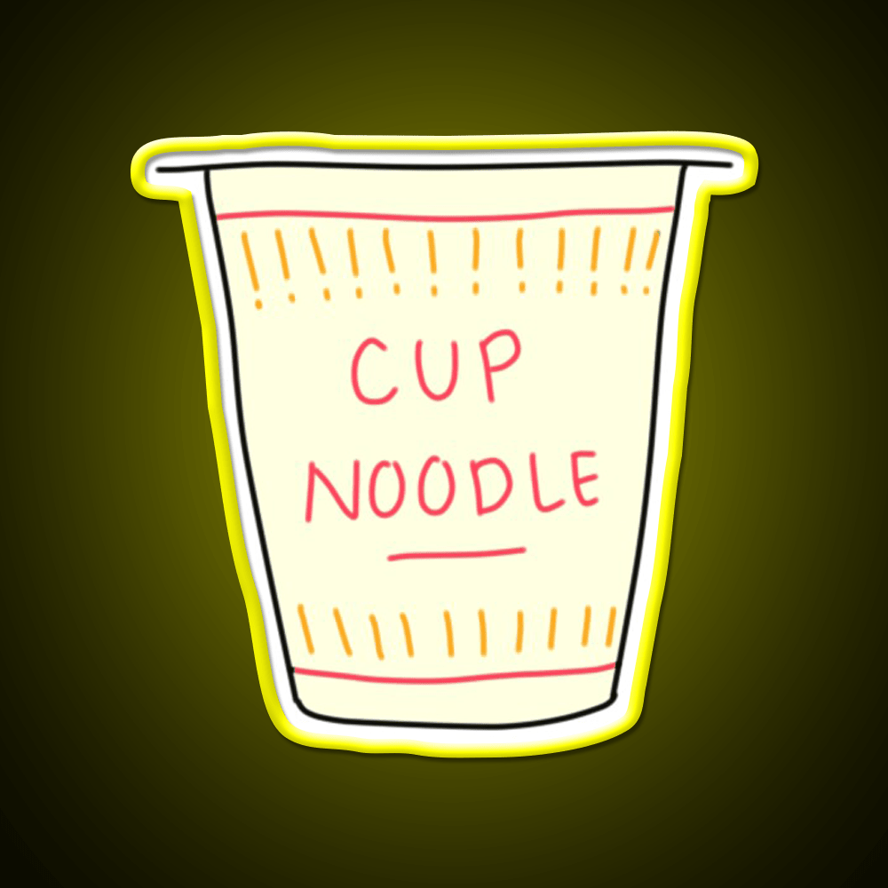 Cup O Noodle Snack Food Led Neon Sign Rgb Color - Shineneon