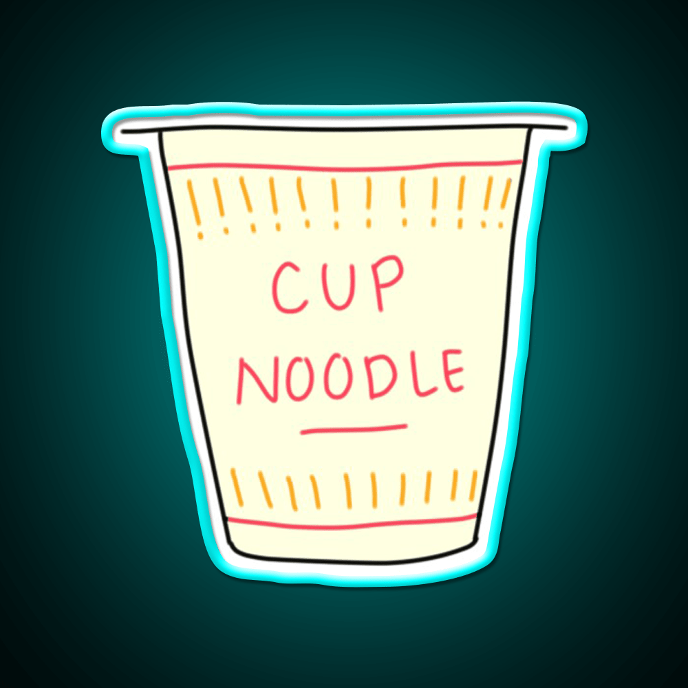 Cup O Noodle Snack Food Led Neon Sign Rgb Color - Shineneon