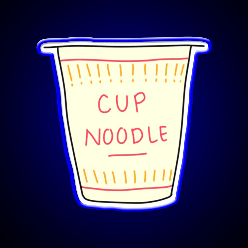 Cup O Noodle Snack Food Led Neon Sign Rgb Color - Shineneon