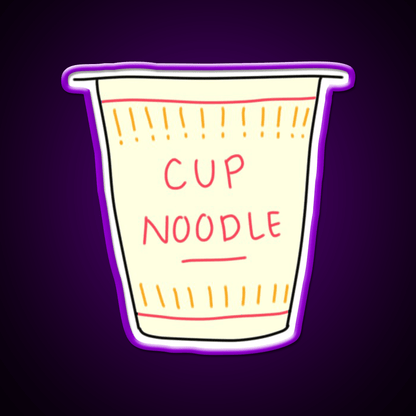 Cup O Noodle Snack Food Led Neon Sign Rgb Color - Shineneon
