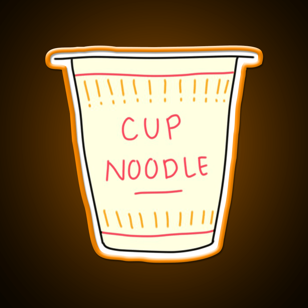 Cup O Noodle Snack Food Led Neon Sign Rgb Color - Shineneon