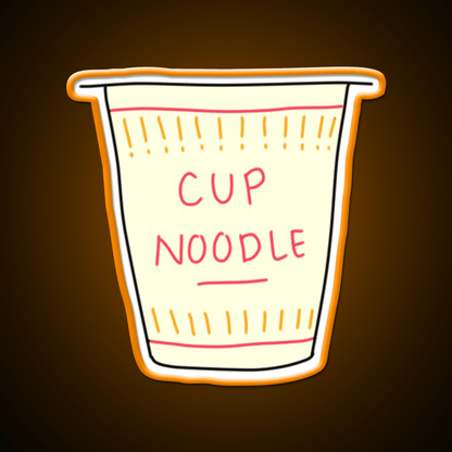Cup O Noodle Snack Food Led Neon Sign Rgb Color - Shineneon