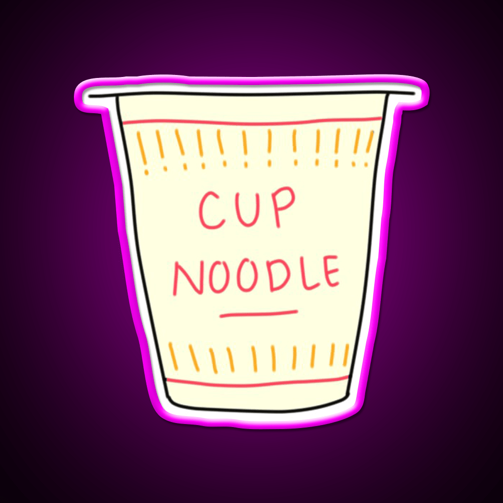 Cup O Noodle Snack Food Led Neon Sign Rgb Color - Shineneon