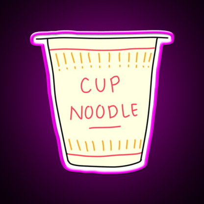 Cup O Noodle Snack Food Led Neon Sign Rgb Color - Shineneon