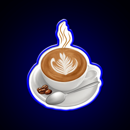 Cup Of Coffee First Of All Cafe Led Neon Sign Espresso Bar Art Rgb Color - Shineneon