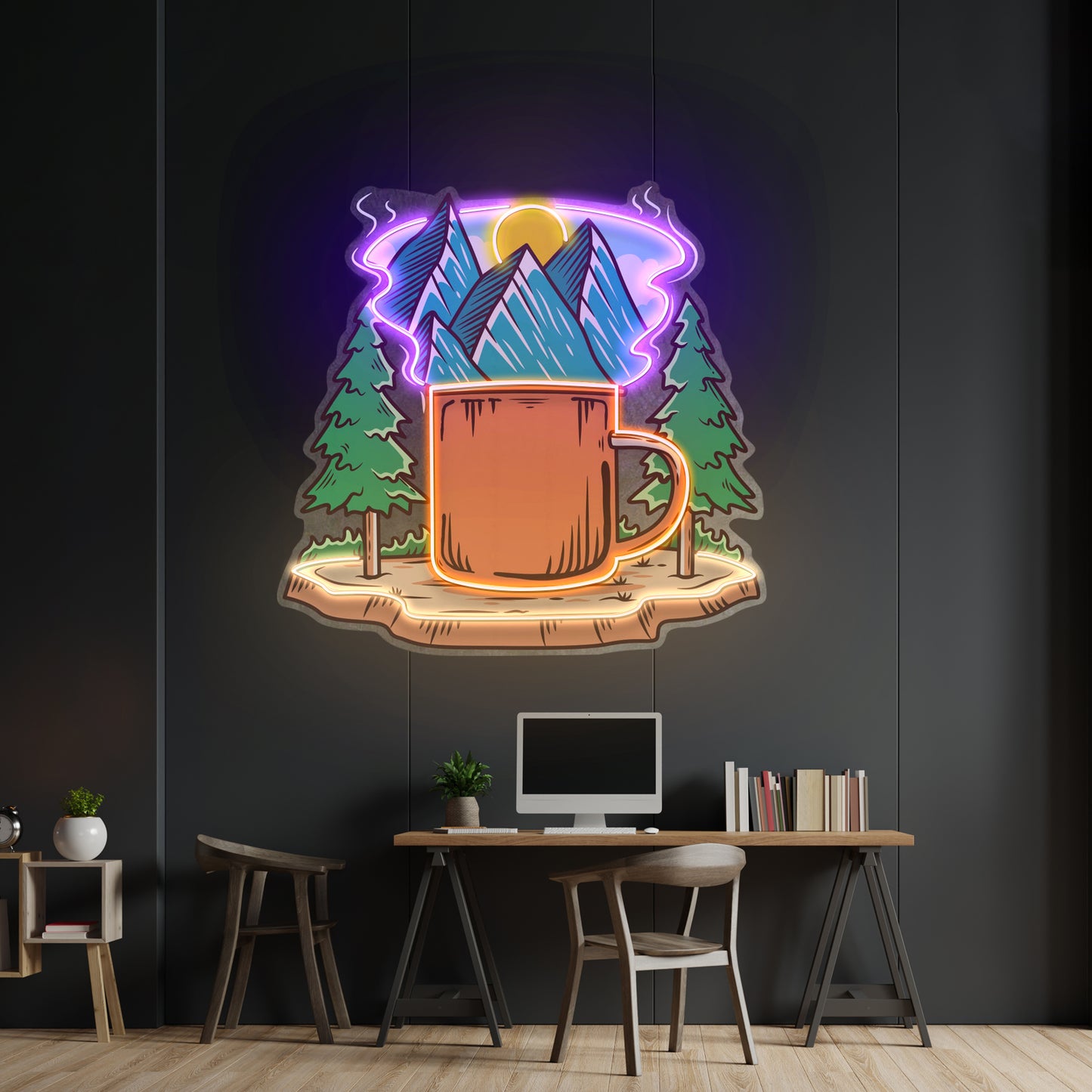 Cup Of Nature Led Neon Sign Light Custom Led Signs