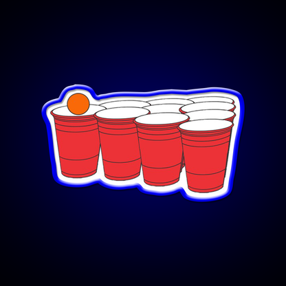 Cup Pong Beer Bar Decor Led Neon Sign Rgb Color - LED neon sign view 5