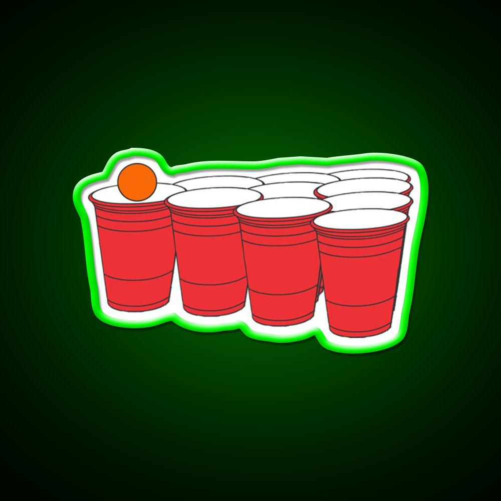 Cup Pong Beer Bar Decor Led Neon Sign Rgb Color - LED neon sign view 8