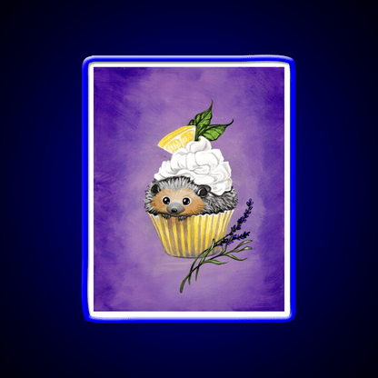 Cupcake Hedgehog Snack Food Led Neon Sign Rgb Color - Shineneon
