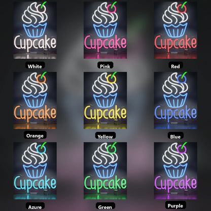 Cupcake LED Neon Sign Wall Neon Sign - 05 Color Grid