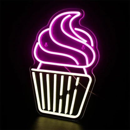Cupcake Leprechaun Shamrock Led Neon Sign St Patricks Day Indoor Decor | Shineneon