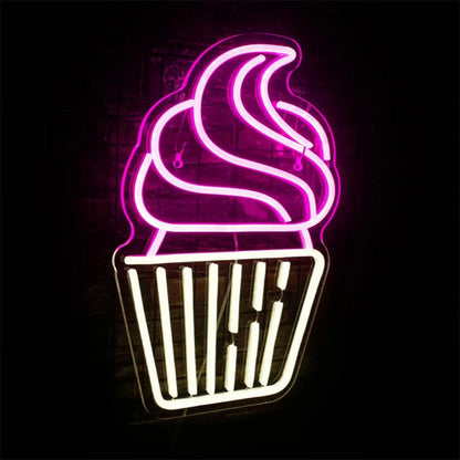 Cupcake Leprechaun Shamrock Led Neon Sign St Patricks Day Indoor Decor | Shineneon