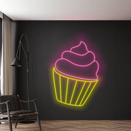 Cupcake Neon Sign Restaurant Led Light