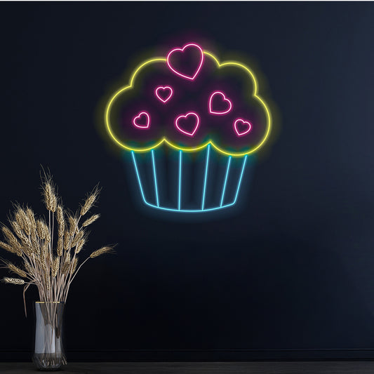 Cupcake Neon Sign Restaurant Led Lights