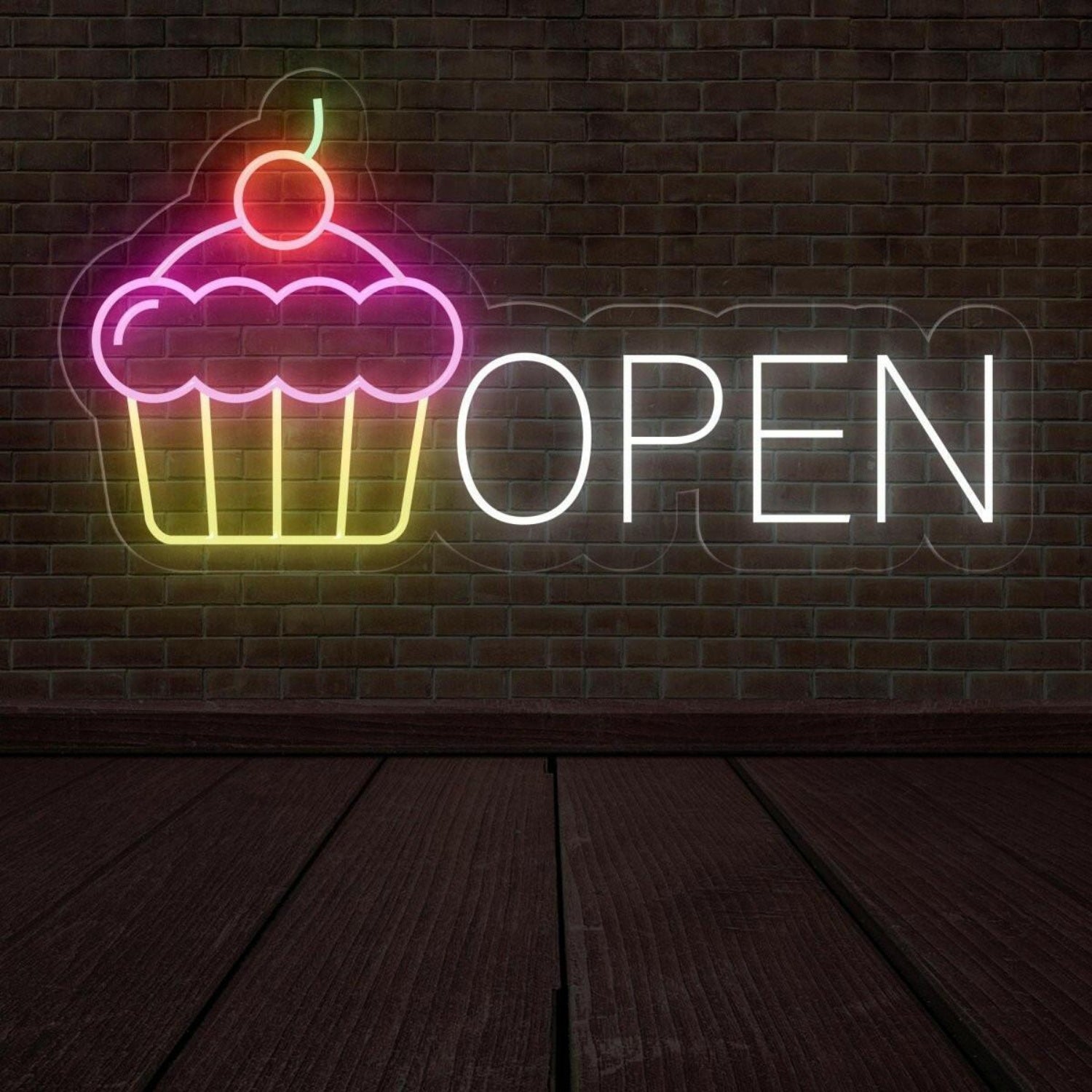 Cupcake Open Led Neon Sign For Business Signs | Shineneon