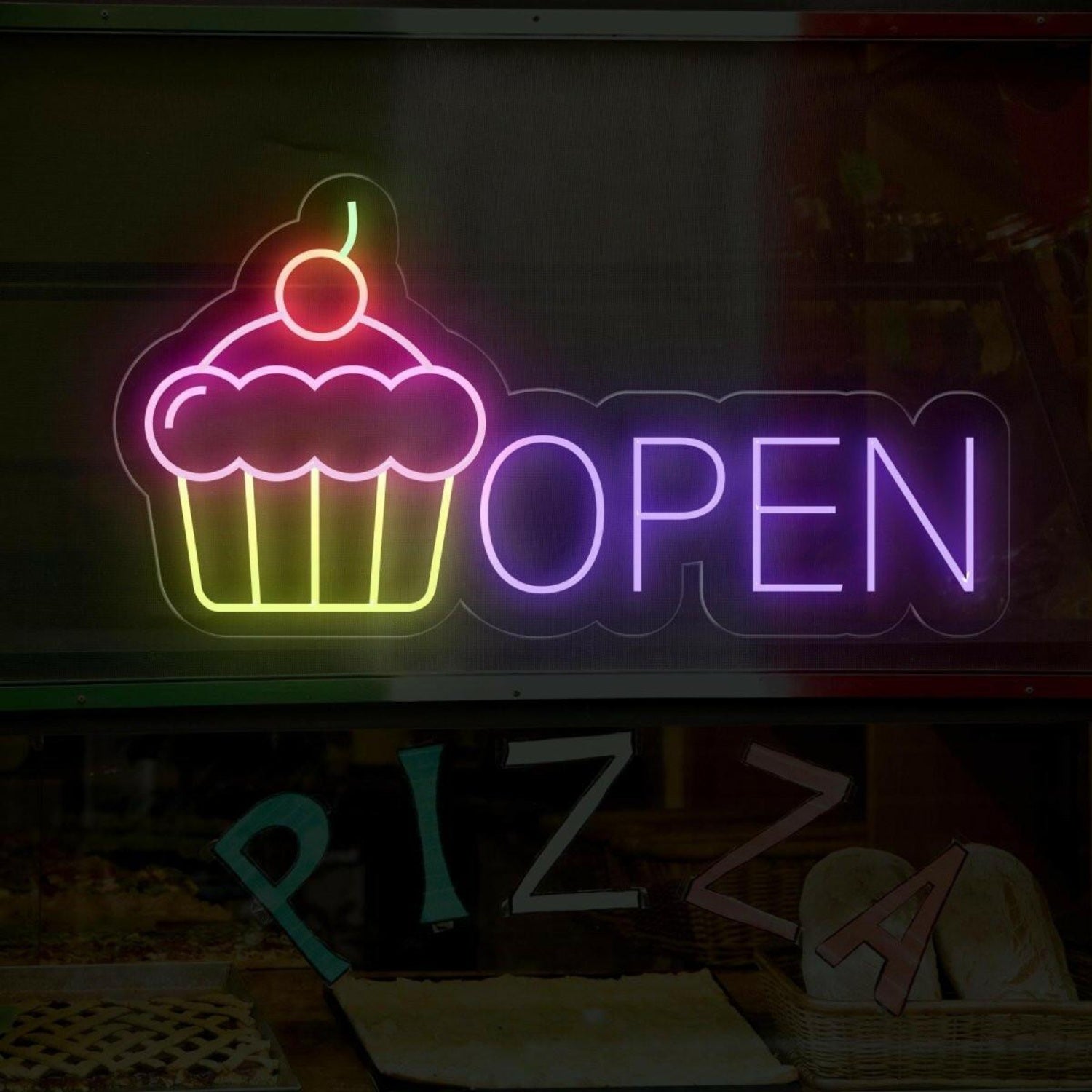 Cupcake Open Led Neon Sign For Business Signs | Shineneon