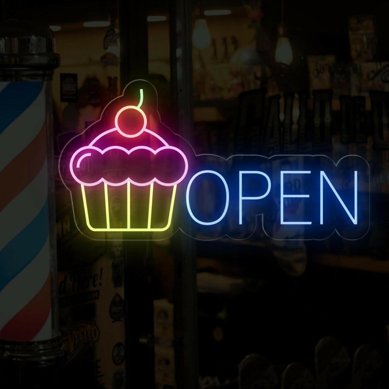 Cupcake Open Led Neon Sign For Business Signs | Shineneon