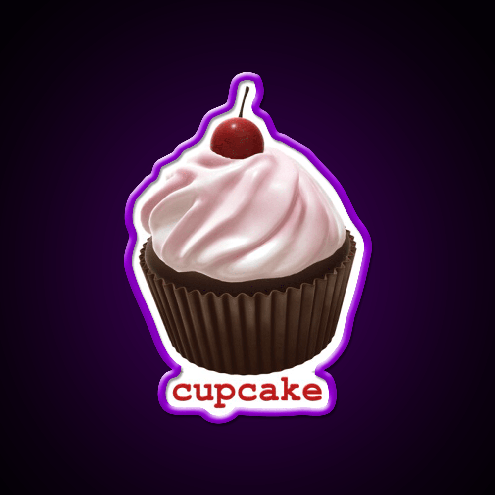 Cupcake Snack Food Led Neon Sign Rgb Color - Shineneon
