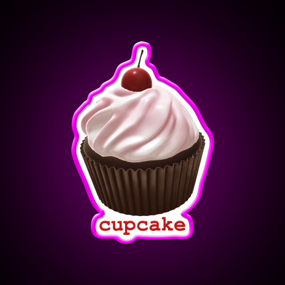 Cupcake Snack Food Led Neon Sign Rgb Color - Shineneon