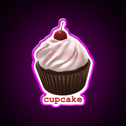 Cupcake Snack Food Led Neon Sign Rgb Color - Shineneon