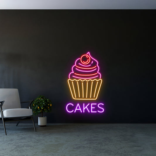 Cupcakes Led Sign