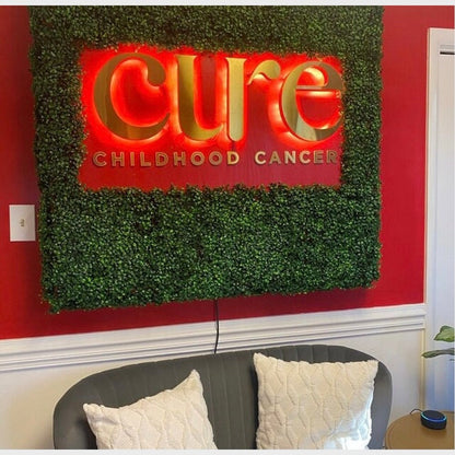 Cure Childhood Cancer 3D Backlit Channel Letters Led Light Sign - Shineneon