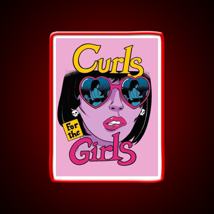 Curls For The Girls Gym Fitness Led Neon Sign Rgb Color - LED neon sign view 10