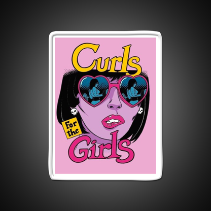Curls For The Girls Gym Fitness Led Neon Sign Rgb Color - LED neon sign view 11