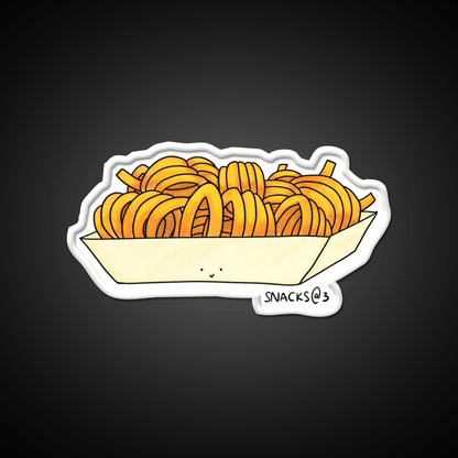 Curly Curly Curly Fries Snack Food Led Neon Sign Rgb Color - Shineneon