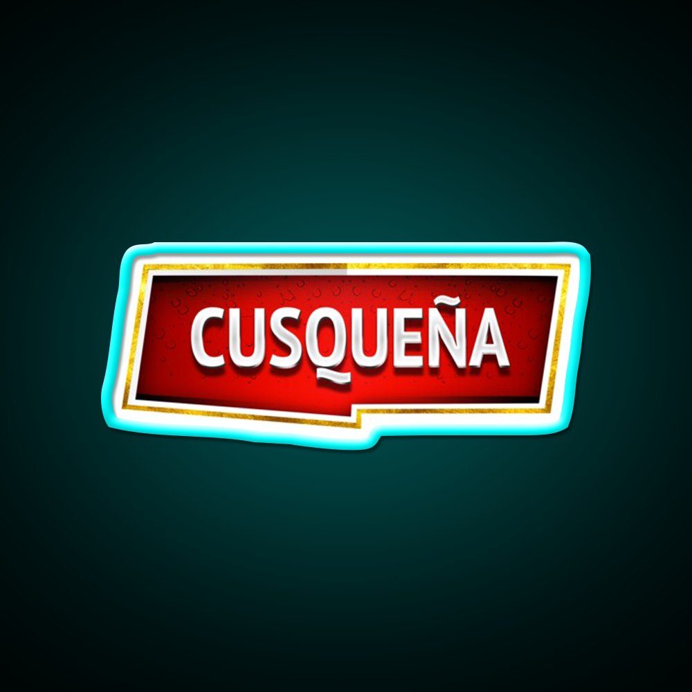 Cusquena Beer Bar Decor Led Neon Sign Rgb Color - Size and dimension reference