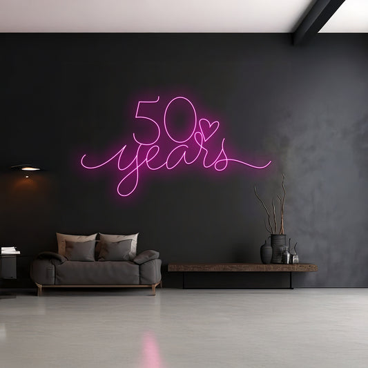 Custom 50S Years Neon Sign