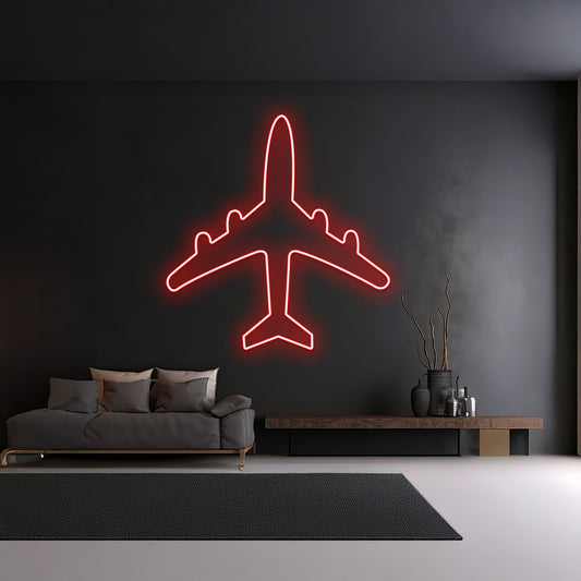 Custom Air Plane Neon Sign