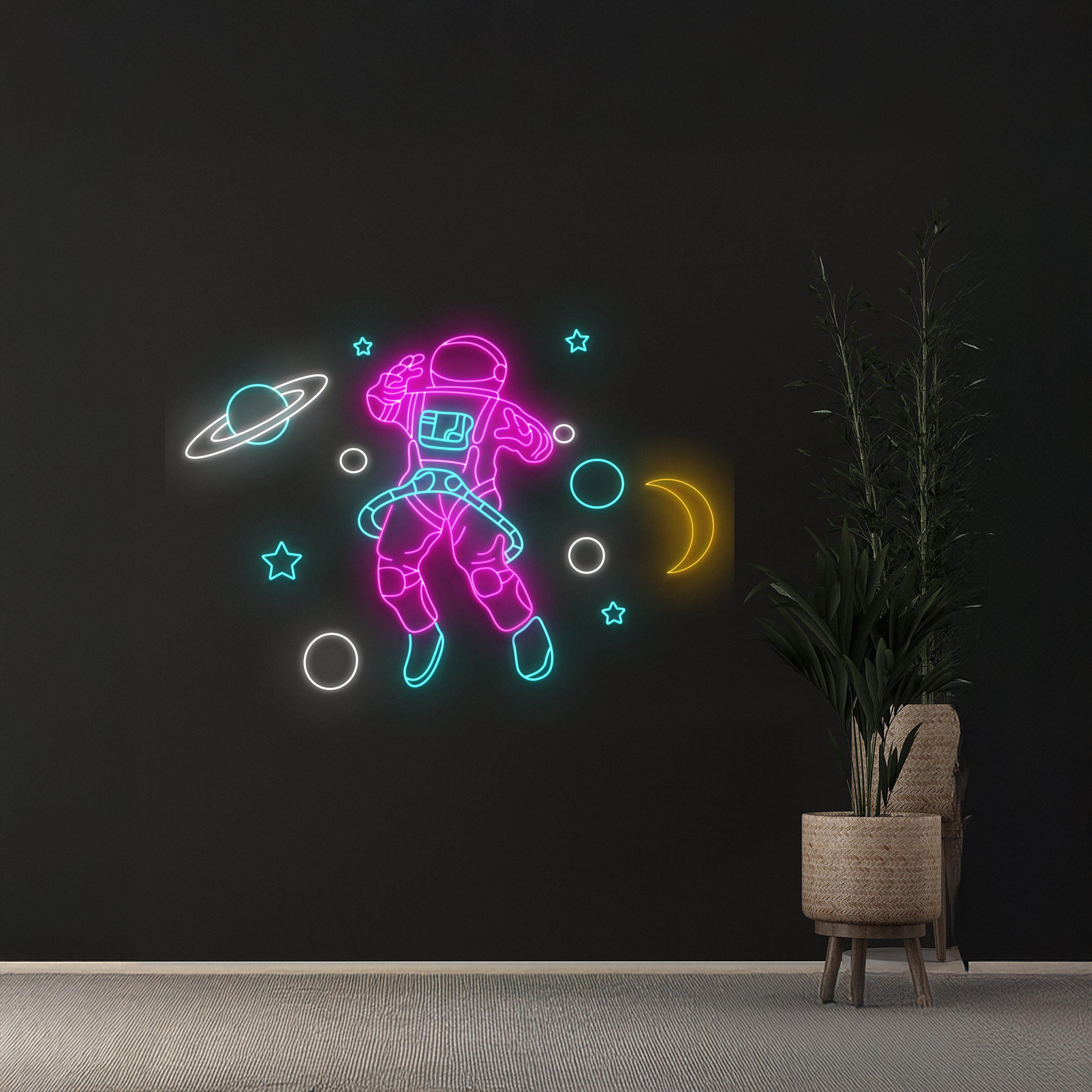 Custom Astronaut Led Sign Space Man Led Light Personalized Gift | Shineneon