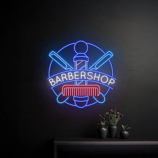 Custom Barber Shop Led Sign Barber Led Light