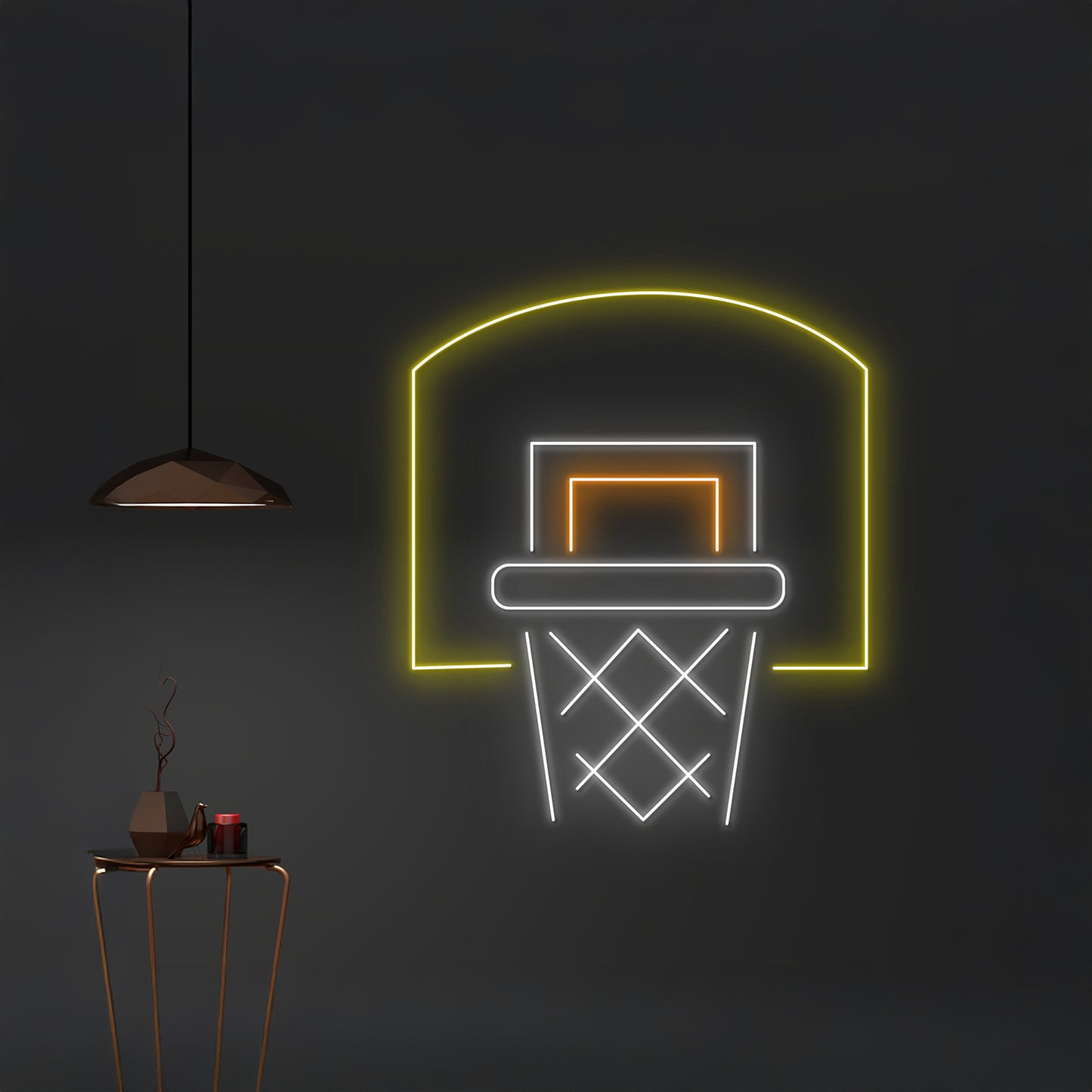 Custom Basketball Hoop Neon Sign